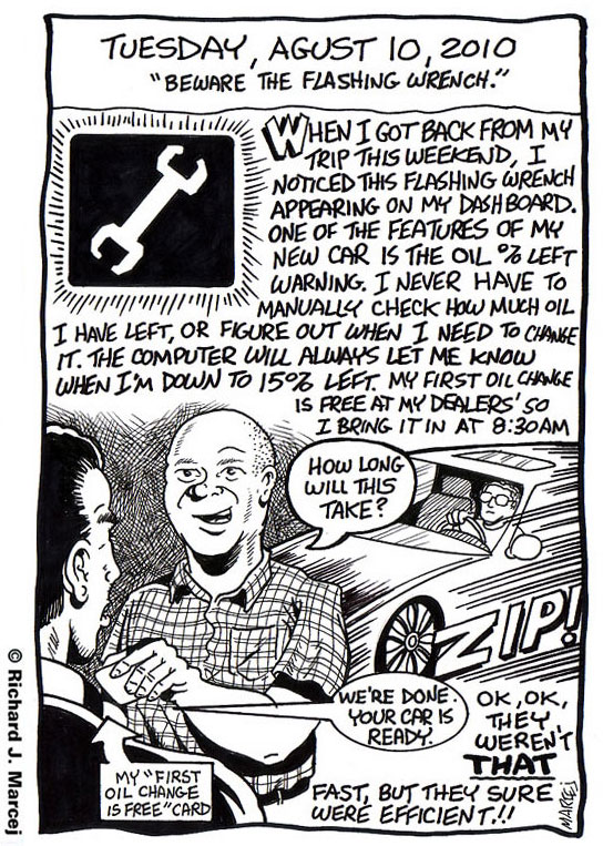 Daily Comic Journal: August 10, 2010: “Beware The Flashing Wrench.”