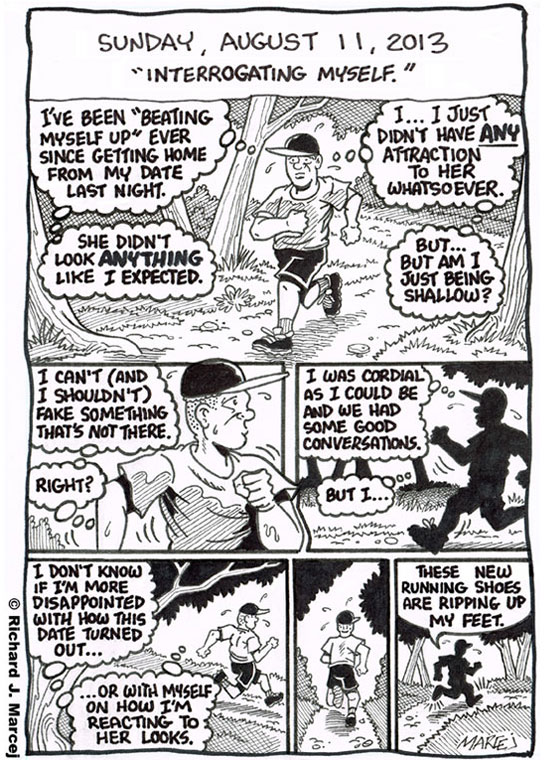 Daily Comic Journal: August 11, 2013: “Interrogating Myself.”