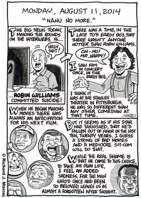 Daily Comic Journal: August 11, 2014: “Nanu No More.”