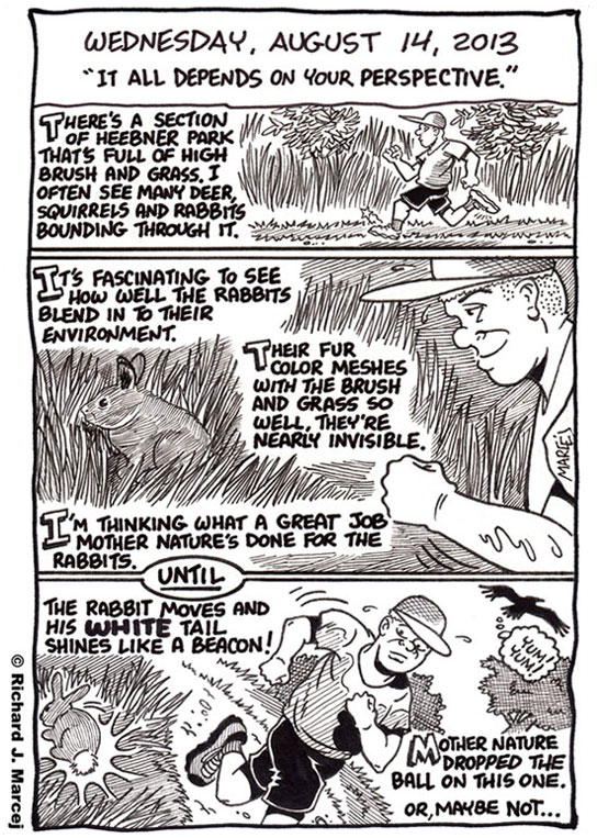 Daily Comic Journal: August 14, 2013: “It All Depends On Your Perspective.”