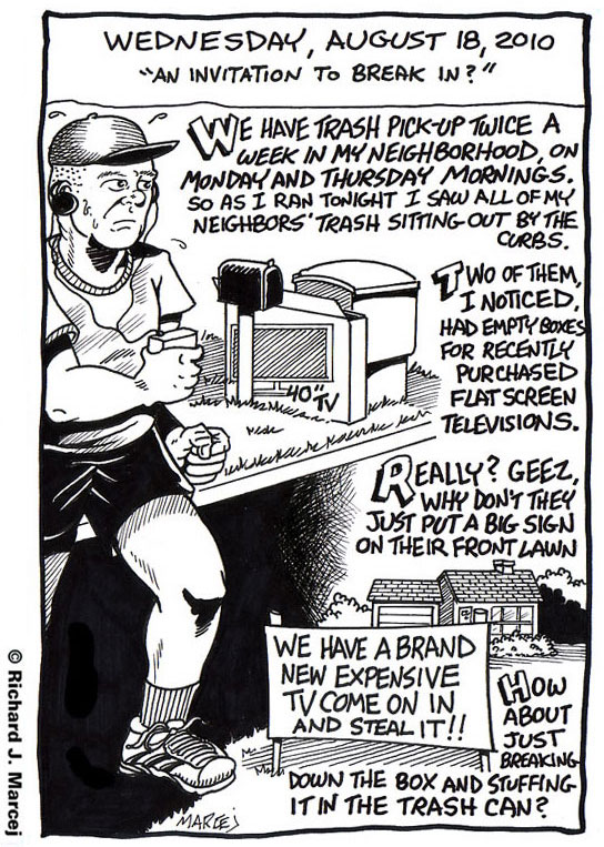 Daily Comic Journal: August 18, 2010: “An Invitation To Break In?”
