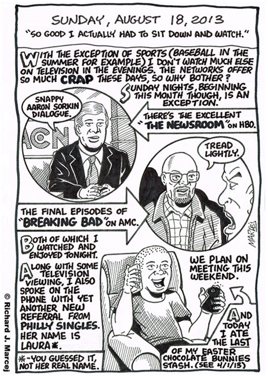 Daily Comic Journal: August 18, 2013: “So Good I Actually Had To Sit Down And Watch.”