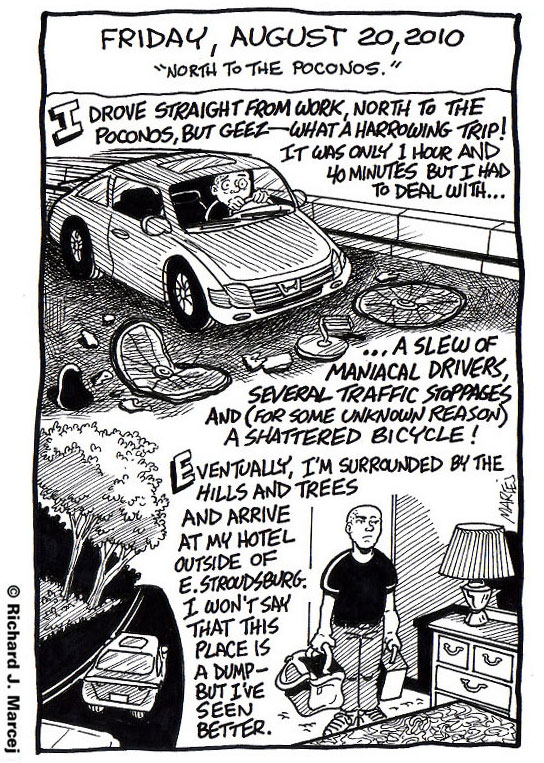 Daily Comic Journal: August 20, 2010: “North To The Poconos.”