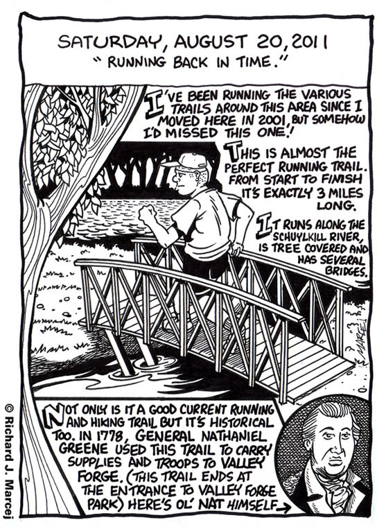 Daily Comic Journal: August 20, 2011: “Running Back In Time.”