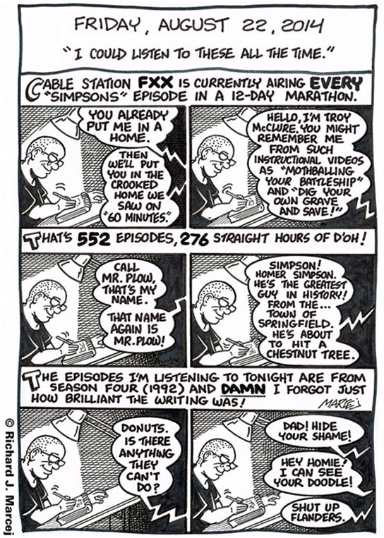 Daily Comic Journal: August 22, 2014: “I Could Listen To These All The Time.”