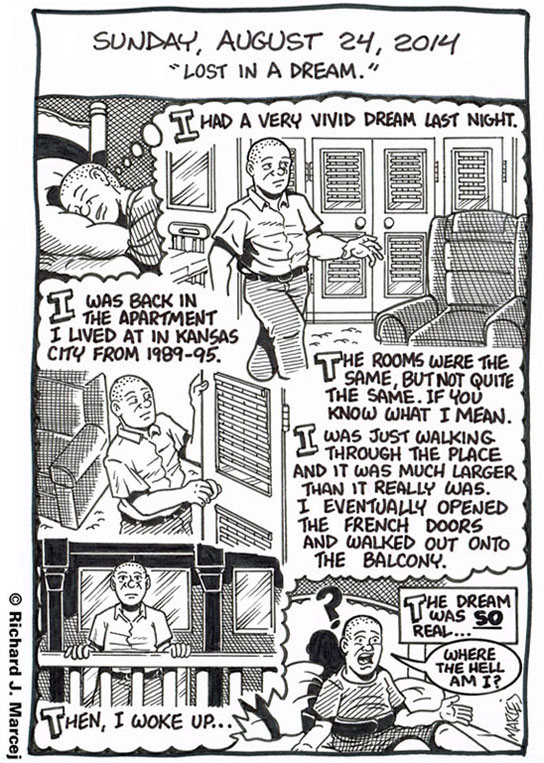 Daily Comic Journal: August 24, 2014: “Lost In A Dream.”