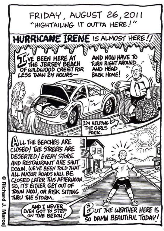 Daily Comic Journal: August 26, 2011: “Hightailing It Outta Here!”