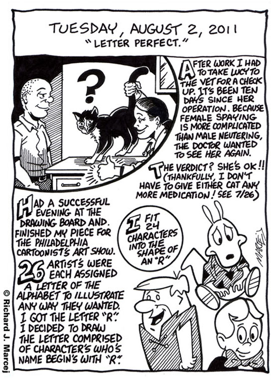 Daily Comic Journal: August 2, 2011: “Letter Perfect.”
