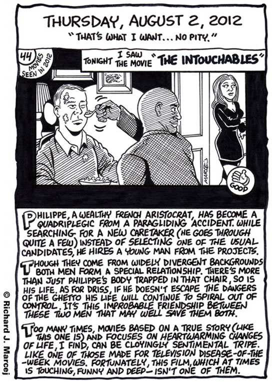 Daily Comic Journal: August 2, 2012: “That’s What I Want … No Pity.”