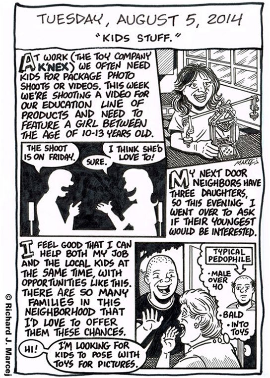 Daily Comic Journal: August 5, 2014: “Kids Stuff.”