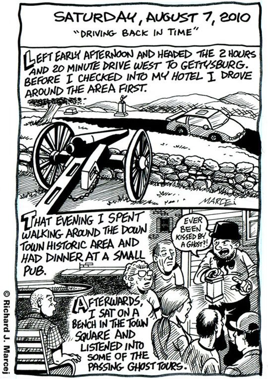 Daily Comic Journal: August 7, 2010: “Driving Back In Time.”