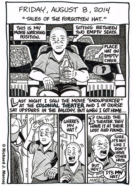 Daily Comic Journal: August 8, 2014: “Tales Of The Forgotten Hat.”