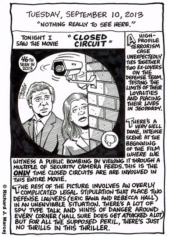 Daily Comic Journal: September 10, 2013: “Nothing Really To See Here.”
