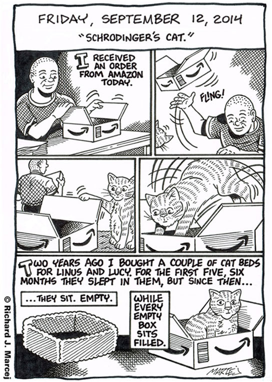 Daily Comic Journal: September 12, 2014: “Schrodinger’s Cat.”