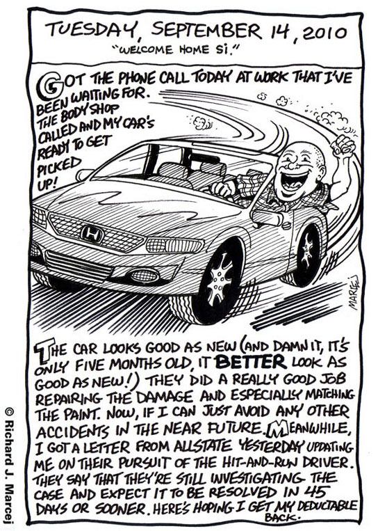 Daily Comic Journal: September, 14, 2010: “Welcome Home SI!”