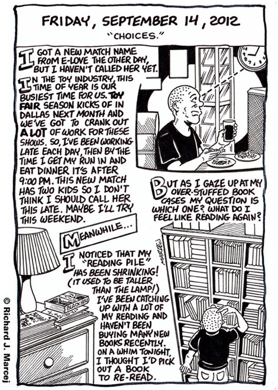 Daily Comic Journal: September 14, 2012: “Choices.”