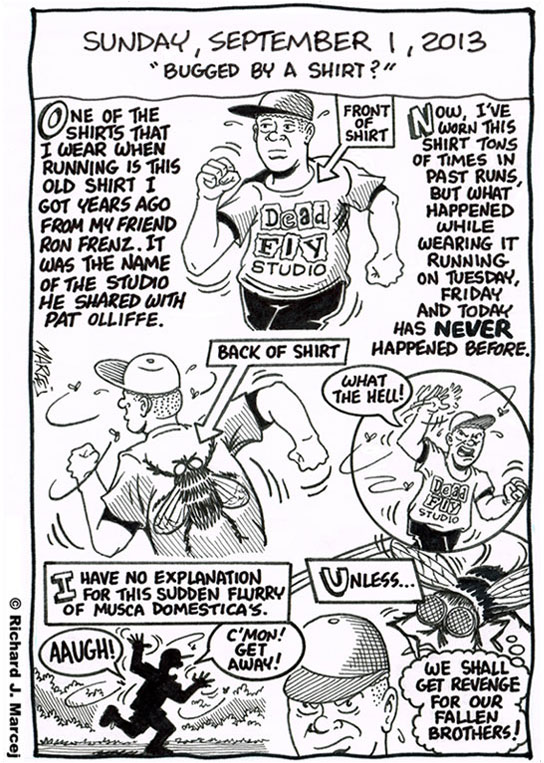 Daily Comic Journal: September 1, 2013: “Bugged By A Shirt?”