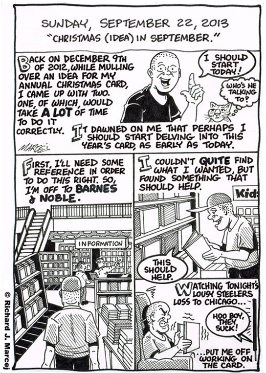 Daily Comic Journal: September 22, 2013: “Christmas (Idea) In September.”