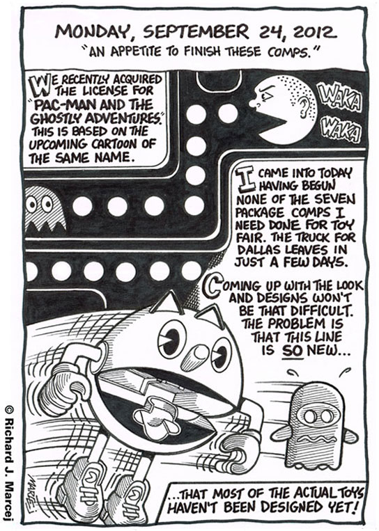 Daily Comic Journal: September 24, 2012: “An Appetite To Finish These Comps.”