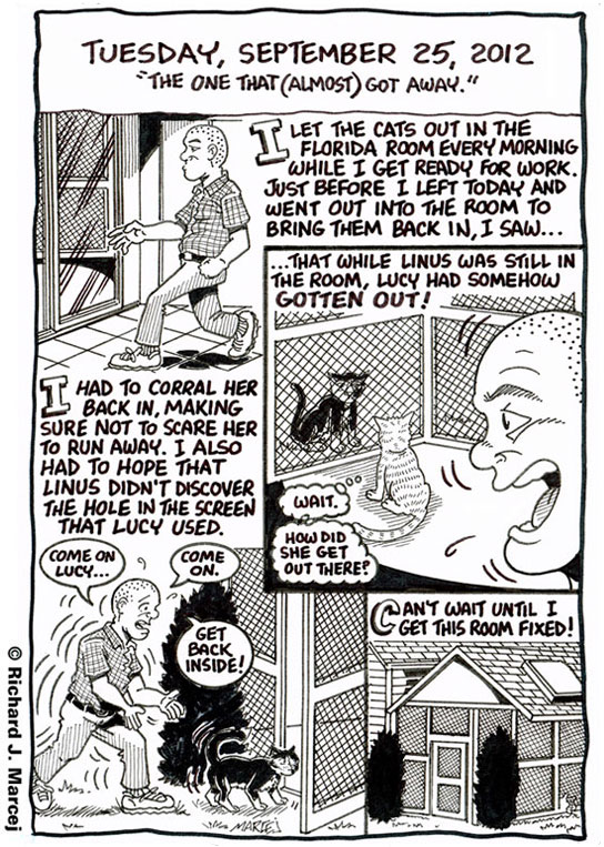 Daily Comic Journal: September 25, 2012: “The One That (Almost) Got Away.”