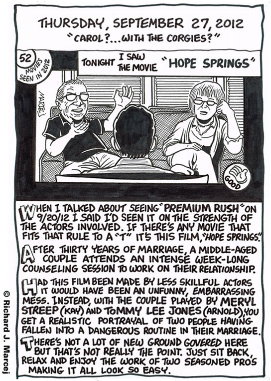 Daily Comic Journal: September 27, 2012: “Carol?… With The Corgies?”