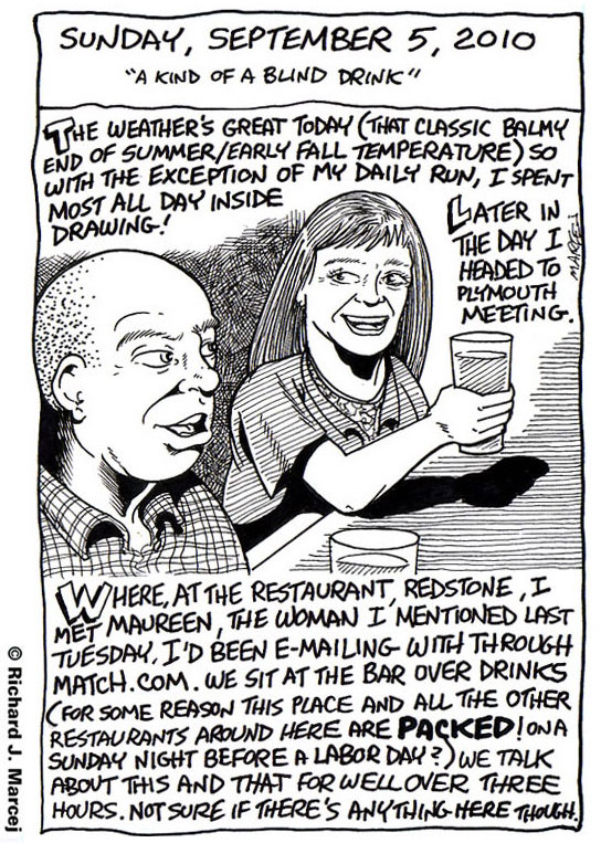 Daily Comic Journal: September, 5, 2010: “A Kind Of A Blind Drink.”