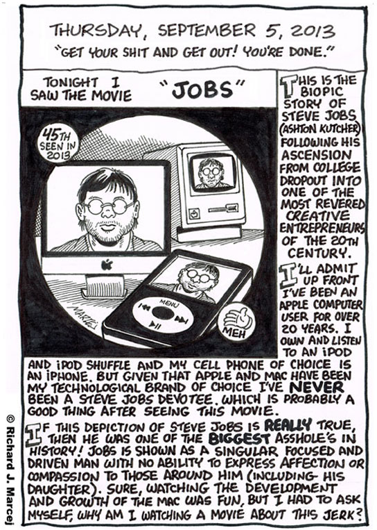 Daily Comic Journal: September 5, 2013: “Get Your Shit And Get Out! You’re Done.”