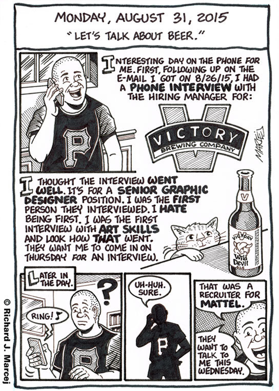 Daily Comic Journal: August 31, 2015: “Let’s Talk About Beer.”