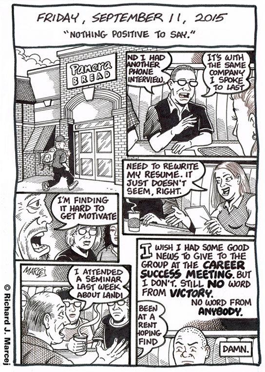 Daily Comic Journal: September 11, 2015: “Nothing Positive To Say.”