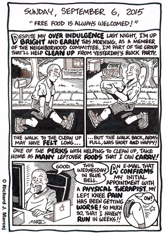 Daily Comic Journal: September 6, 2015: “Free Food Is Always Welcomed!”