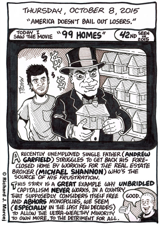 Daily Comic Journal: October 8, 2015: “America Doesn’t Bail Out Losers.”