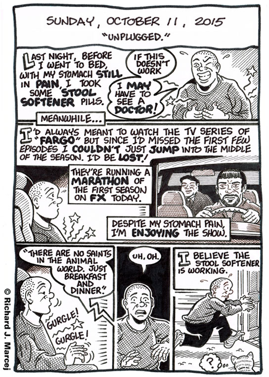 Daily Comic Journal: October 11, 2015: “Unplugged.”