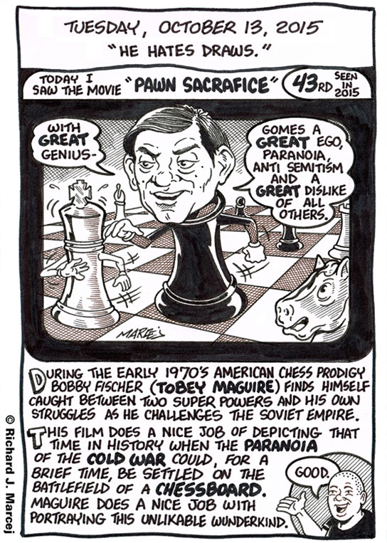 Daily Comic Journal: October 13, 2015: “He Hates Draws.”