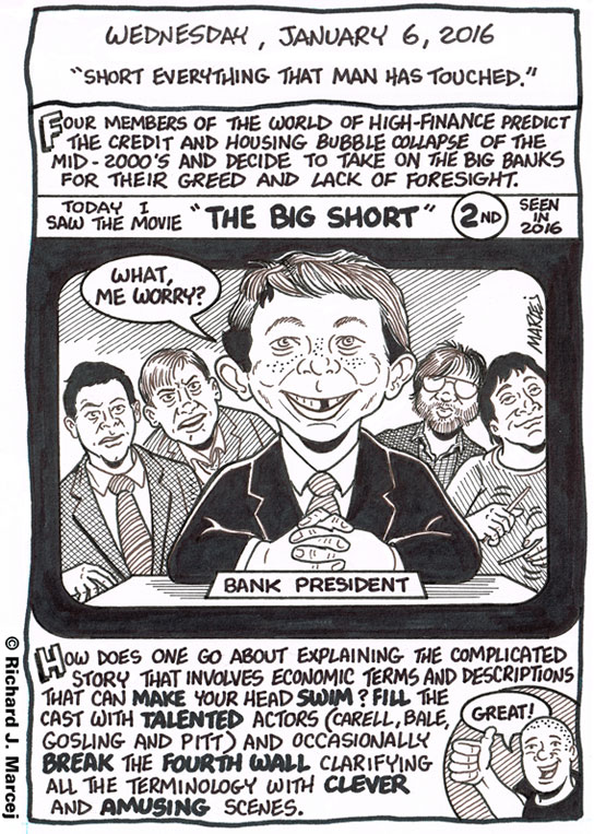 Daily Comic Journal: January 6, 2016: “Short Everything That Man Has Touched.”