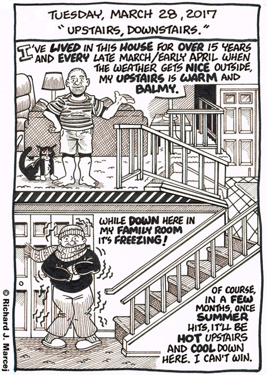 Daily Comic Journal: March 28, 2017: “Upstairs, Downstairs.”