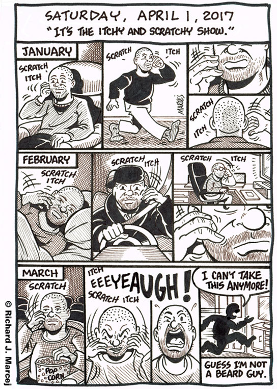 Daily Comic Journal: April 1, 2017: “The Itchy And Scratchy Show.”