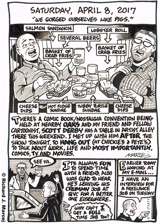 Daily Comic Journal: April 8, 2017: “We Gorged Ourselves Like Pigs.”