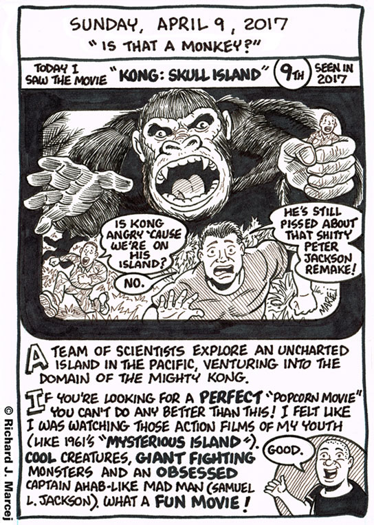 Daily Comic Journal: April 9, 2017: “Is That A Monkey?”