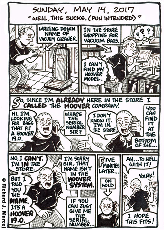 Daily Comic Journal: May 14, 2017: “Well, This Sucks. (Pun Intended)”