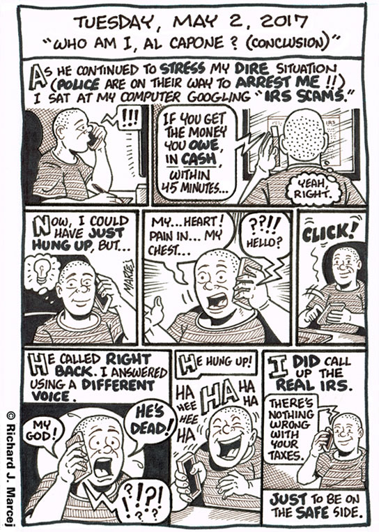 Daily Comic Journal: May 2, 2017: “Who Am I, Al Capone? (Conclusion)”
