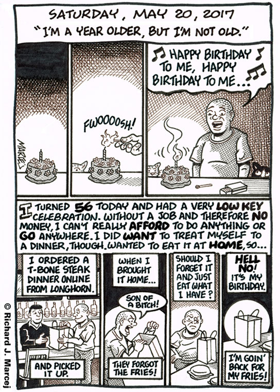 Daily Comic Journal: May 20, 2017: “I’m A Year Older, But I’m Not Old.”