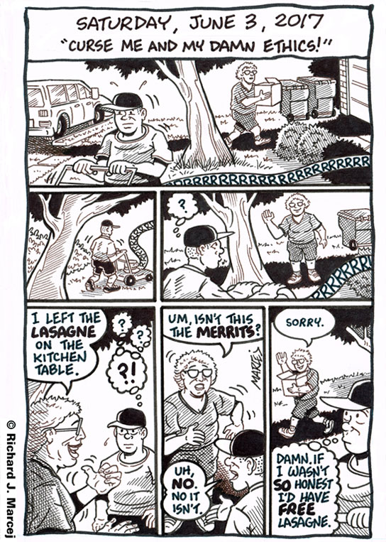 Daily Comic Journal: June 3, 2017: “Curse Me And My Damn Ethics.”