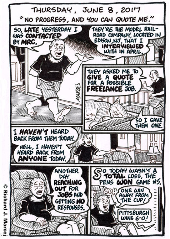 Daily Comic Journal: June 8, 2017: “No Progress, And You Can Quote Me.”