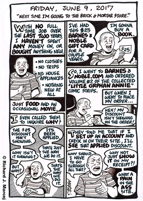 Daily Comic Journal: June 9, 2017: “Next Time I’m Going To The Brick & Mortar Store.”