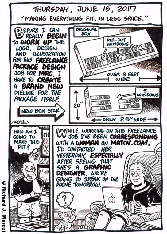 Daily Comic Journal: June 15, 2017: “Making Everything Fit, In Less Space.”
