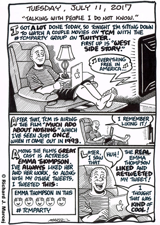 Daily Comic Journal: July 11, 2017: “Talking With People I Do Not Know.”