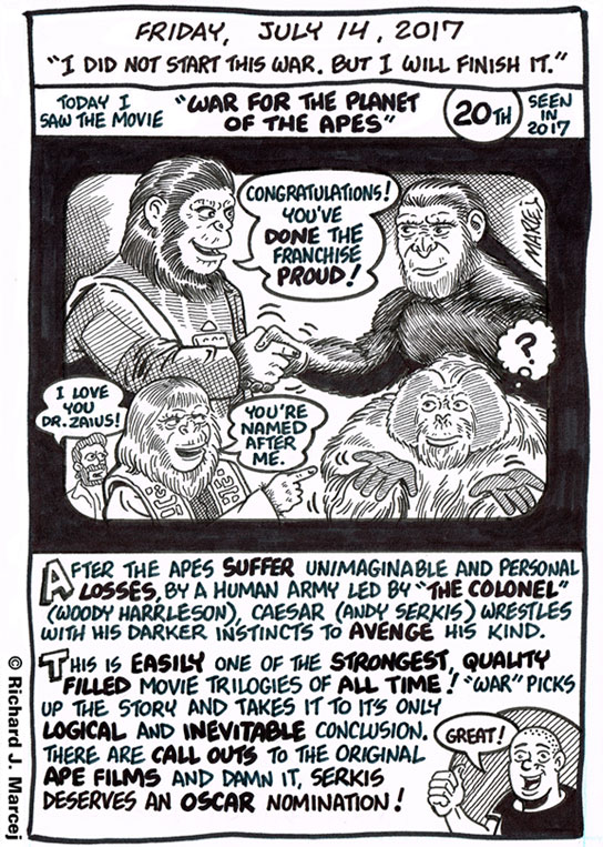 Daily Comic Journal: July 14, 2017: “I Did Not Start This War. But I Will Finish It.”