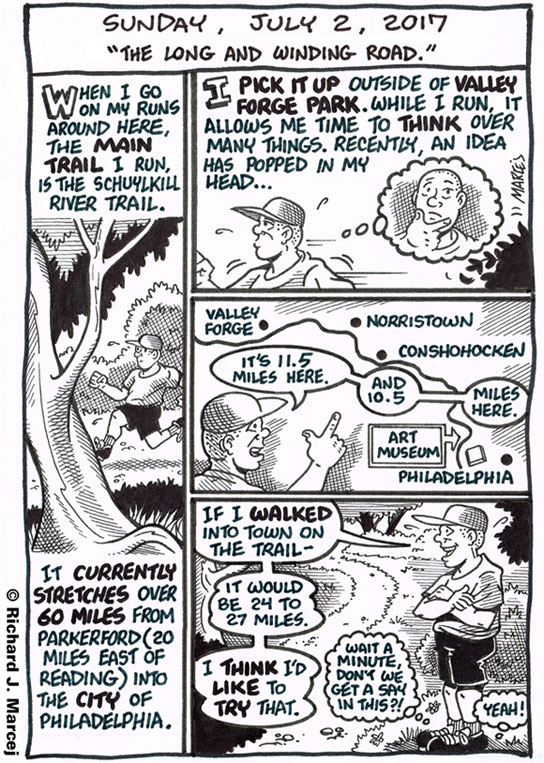 Daily Comic Journal: July 2, 2017: “The Long And Winding Road.”