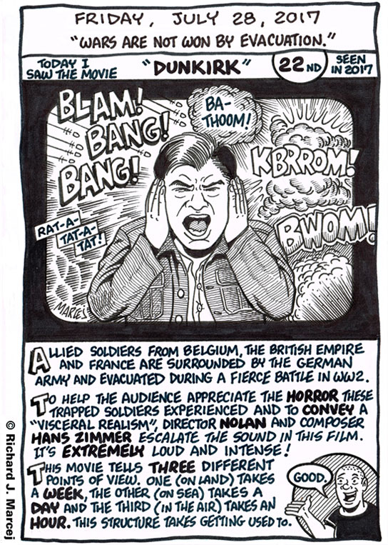 Daily Comic Journal: July 28, 2017: “Wars Are Not Won By Evacuation.”