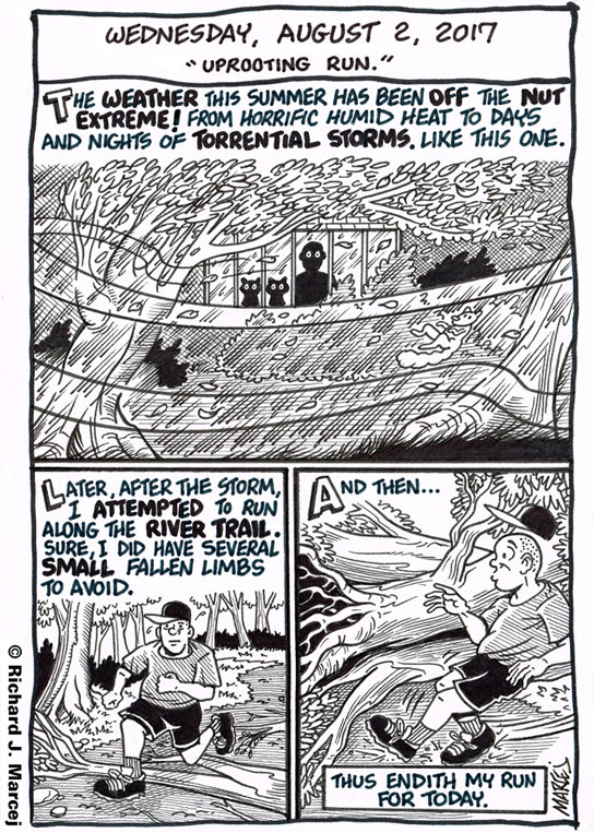 Daily Comic Journal: August 2, 2017: “Uprooted Run.”